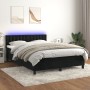 Boxspringbett mit Matratze und LED-Samt in Schwarz, 140 x 190 cm von vidaXL, Betten und Lattenroste - Ref: Foro24-3134641, Pr...