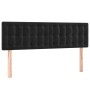 Boxspringbett mit Matratze und LED-Samt in Schwarz, 140 x 190 cm von vidaXL, Betten und Lattenroste - Ref: Foro24-3134641, Pr...