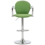 Kitchen stools with armrests 2 pcs green synthetic leather by vidaXL, Kitchen stools - Ref: Foro24-249709, Price: 160,71 €, D...