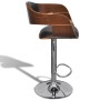 Kitchen stools 2 units curved wood synthetic leather by vidaXL, Kitchen stools - Ref: Foro24-270549, Price: 240,16 €, Discoun...