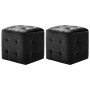 Pouf 2 units black velvet 30x30x30 cm by vidaXL, Ottomans - Ref: Foro24-278386, Price: 76,99 €, Discount: %