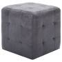 Pouf 2 units artificial suede gray 30x30x30 cm by vidaXL, Ottomans - Ref: Foro24-278383, Price: 80,92 €, Discount: %