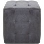 Pouf 2 units artificial suede gray 30x30x30 cm by vidaXL, Ottomans - Ref: Foro24-278383, Price: 80,92 €, Discount: %