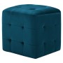 Pouf 2 units blue velvet 30x30x30 cm by vidaXL, Ottomans - Ref: Foro24-278384, Price: 76,24 €, Discount: %