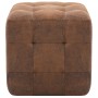 Pouf 2 Einheiten braunes Kunstleder 30x30x30 cm von vidaXL, Osmanen - Ref: Foro24-278382, Preis: 80,80 €, Rabatt: %