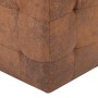 Pouf 2 Einheiten braunes Kunstleder 30x30x30 cm von vidaXL, Osmanen - Ref: Foro24-278382, Preis: 80,80 €, Rabatt: %