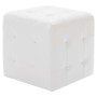 Puf 2 unidades cuero sintético blanco 30x30x30 cm de vidaXL, Otomanas - Ref: Foro24-278389, Precio: 63,54 €, Descuento: %