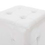 Puf 2 unidades cuero sintético blanco 30x30x30 cm de vidaXL, Otomanas - Ref: Foro24-278389, Precio: 63,54 €, Descuento: %