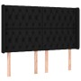 Cama box spring colchón y luces LED tela negro 160x200 cm de vidaXL, Camas y somieres - Ref: Foro24-3139127, Precio: 613,49 €...