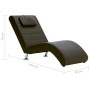 Diván de cuero sintético con almohada marrón de vidaXL, Divanes - Ref: Foro24-281279, Precio: 207,20 €, Descuento: %