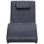 Diván con almohada de piel de ante artificial gris de vidaXL, Divanes - Ref: Foro24-281283, Precio: 194,80 €, Descuento: %