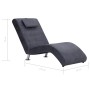 Diván con almohada de piel de ante artificial gris de vidaXL, Divanes - Ref: Foro24-281283, Precio: 194,80 €, Descuento: %