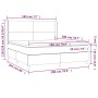 Boxspringbett mit Matratze und dunkelgrauem LED-Samt 180x200 cm von vidaXL, Betten und Lattenroste - Ref: Foro24-3139458, Pre...