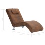 Daybed with brown faux suede leather pillow by vidaXL, Daybeds - Ref: Foro24-281282, Price: 241,78 €, Discount: %