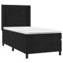 Boxspringbett mit Matratze und LED-Samt in Schwarz, 90 x 190 cm von vidaXL, Betten und Lattenroste - Ref: Foro24-3139657, Pre...