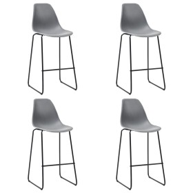 Kitchen stools 4 units gray plastic by vidaXL, Kitchen stools - Ref: Foro24-281504, Price: 222,18 €, Discount: %