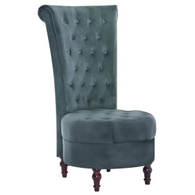 Green Velvet High Back Chair by vidaXL, Armchairs - Ref: Foro24-281378, Price: 272,99 €, Discount: %