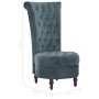 Silla de respaldo alto de terciopelo verde de vidaXL, Sillones - Ref: Foro24-281378, Precio: 272,99 €, Descuento: %