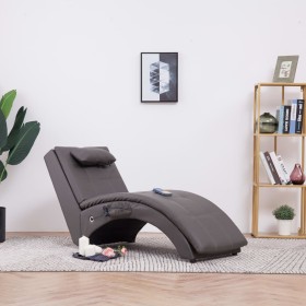 Massage couch with gray synthetic leather pillow by vidaXL, Daybeds - Ref: Foro24-281348, Price: 273,01 €, Discount: %