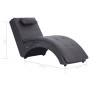 Diván de masaje con almohada de cuero sintético gris de vidaXL, Divanes - Ref: Foro24-281348, Precio: 273,01 €, Descuento: %