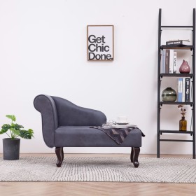 Gray faux suede leather daybed by vidaXL, Daybeds - Ref: Foro24-281372, Price: 237,99 €, Discount: %