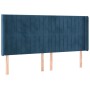 Cama box spring colchón y LED terciopelo azul oscuro 180x200 cm de vidaXL, Camas y somieres - Ref: Foro24-3139701, Precio: 63...