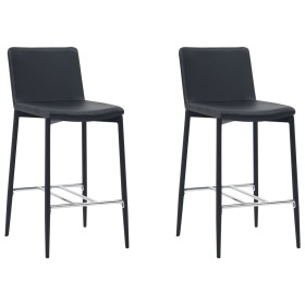 Kitchen stools 2 units black synthetic leather by vidaXL, Kitchen stools - Ref: Foro24-281513, Price: 198,99 €, Discount: %