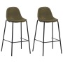 Kitchen stools 2 units brown fabric by vidaXL, Kitchen stools - Ref: Foro24-281529, Price: 110,64 €, Discount: %