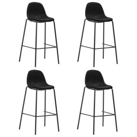 Kitchen stools 4 units black fabric by vidaXL, Kitchen stools - Ref: Foro24-281536, Price: 244,02 €, Discount: %