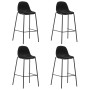 Kitchen stools 4 units black fabric by vidaXL, Kitchen stools - Ref: Foro24-281536, Price: 237,98 €, Discount: %