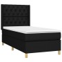 Box spring bed mattress and LED lights black fabric 80x200 cm by vidaXL, Beds and slatted bases - Ref: Foro24-3139071, Price:...