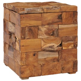 Solid teak wood storage stool by vidaXL, Folding stools and chairs - Ref: Foro24-281654, Price: 126,59 €, Discount: %