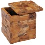 Solid teak wood storage stool by vidaXL, Folding stools and chairs - Ref: Foro24-281654, Price: 138,42 €, Discount: %