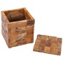 Solid teak wood storage stool by vidaXL, Folding stools and chairs - Ref: Foro24-281654, Price: 138,42 €, Discount: %