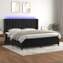 Boxspringbett mit Matratze und LED-Samt in Schwarz, 200 x 200 cm von vidaXL, Betten und Lattenroste - Ref: Foro24-3139825, Pr...