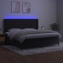 Boxspringbett mit Matratze und LED-Samt in Schwarz, 200 x 200 cm von vidaXL, Betten und Lattenroste - Ref: Foro24-3139825, Pr...