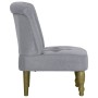 Sillón francés de tela gris claro de vidaXL, Sillones - Ref: Foro24-282123, Precio: 115,99 €, Descuento: %