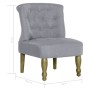 French armchair in light gray fabric by vidaXL, Armchairs - Ref: Foro24-282123, Price: 115,80 €, Discount: %