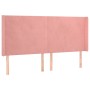 Cama box spring colchón y LED terciopelo rosa 180x200 cm de vidaXL, Camas y somieres - Ref: Foro24-3139462, Precio: 601,01 €,...