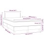 Box spring bed with black fabric mattress 120x200 cm by vidaXL, Beds and slatted bases - Ref: Foro24-3139963, Price: 343,99 €...