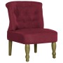 French armchairs 2 units of red wine-colored fabric by vidaXL, Armchairs - Ref: Foro24-282137, Price: 209,48 €, Discount: %