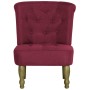 French armchairs 2 units of red wine-colored fabric by vidaXL, Armchairs - Ref: Foro24-282137, Price: 209,48 €, Discount: %