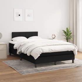 Box spring bed with black fabric mattress 120x200 cm by vidaXL, Beds and slatted bases - Ref: Foro24-3140043, Price: 348,43 €...