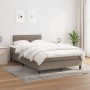 Cama box spring con colchón tela gris taupe 120x200 cm de vidaXL, Camas y somieres - Ref: Foro24-3140125, Precio: 386,57 €, D...