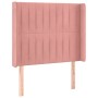 Cama box spring colchón y LED terciopelo rosa 90x190 cm de vidaXL, Camas y somieres - Ref: Foro24-3139660, Precio: 365,66 €, ...