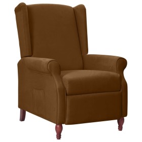 Sillón reclinable de tela marrón de vidaXL, Sillones - Ref: Foro24-282211, Precio: 181,99 €, Descuento: %