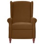 Brown Fabric Recliner by vidaXL, Armchairs - Ref: Foro24-282211, Price: 181,27 €, Discount: %