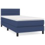 Box spring bed with blue fabric mattress 100x200 cm by vidaXL, Beds and slatted bases - Ref: Foro24-3140119, Price: 336,37 €,...