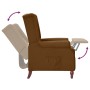 Brown Fabric Recliner by vidaXL, Armchairs - Ref: Foro24-282211, Price: 181,27 €, Discount: %