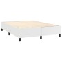 Boxspringbett mit Matratze und LED-weißem Kunstleder 140x200 cm von vidaXL, Betten und Lattenroste - Ref: Foro24-3139386, Pre...